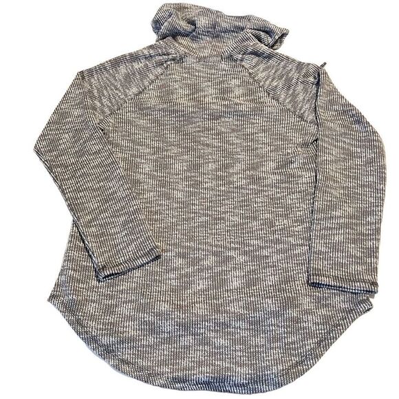 Inspired Heart Black and White Woven Front Pocket Hoodie Pullover Size M - Picture 6 of 15